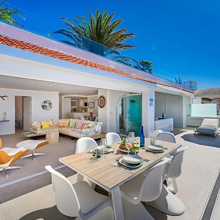 Blue Haven - Ocean View Penthouse With Jacuzzi And Pool Acantilado de los Gigantes Exterior photo