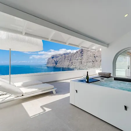 Blue Haven - Ocean View Penthouse With Jacuzzi And Pool Acantilado de los Gigantes Exterior photo