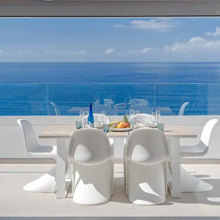 Blue Haven - Ocean View Penthouse With Jacuzzi And Pool Acantilado de los Gigantes Exterior photo