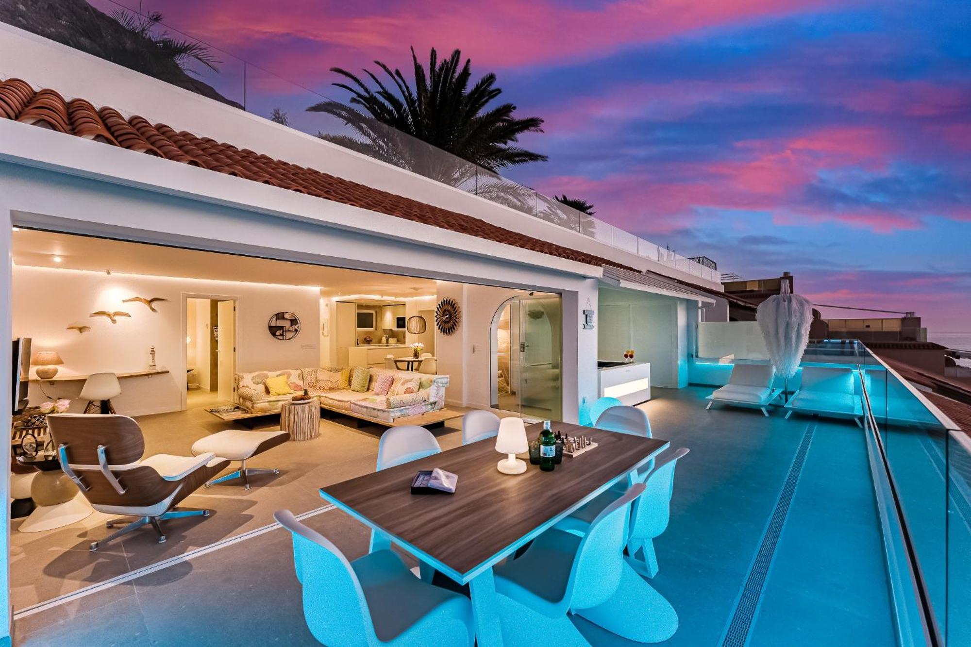 Blue Haven - Ocean View Penthouse With Jacuzzi And Pool Apartment Acantilado de los Gigantes